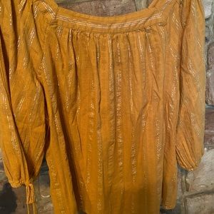 Lauren Conrad XL gold sparkly long sleeve top